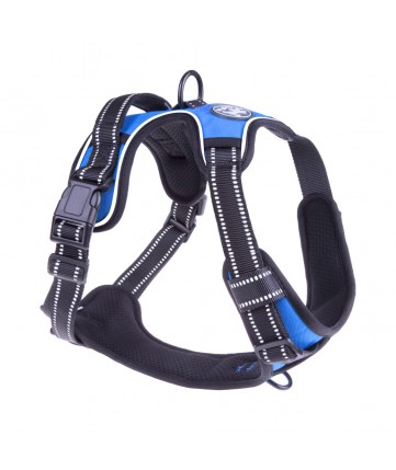 PoyPet 3M Reflective -Easy Control- No Pull Dog Harness (Blue)