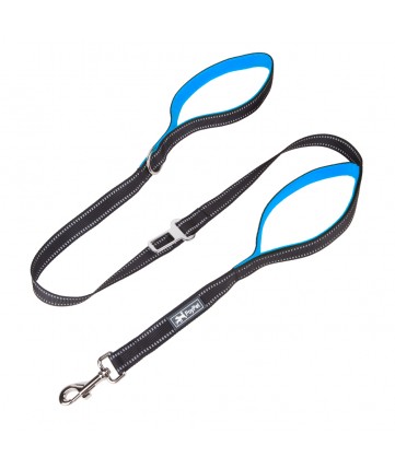 PoyPet  3M Reflective 5 Feet Dog Leash with Car Seat Belt (Blue)