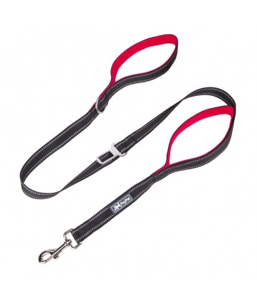PoyPet  3M Reflective 5 Feet Dog Leash with Car Seat Belt (Red)