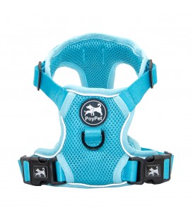 PoyPet  Reflective Soft Breathable Mesh Dog Harness (Blue)