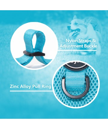 PoyPet Reflective Soft Breathable Mesh Dog Harness (Blue) PoyPet Reflective Soft Breathable Mesh Dog Harness (Blue)