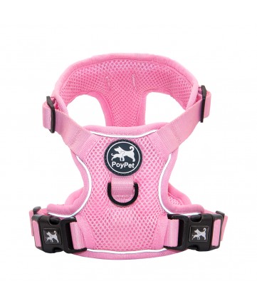 PoyPet Reflective Soft Breathable Mesh Dog Harness (Light Pink) PoyPet Reflective Soft Breathable Mesh Dog Harness (Light Pink)