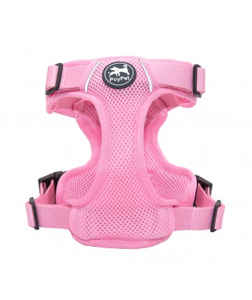 PoyPet Reflective Soft Breathable Mesh Dog Harness (Light Pink) PoyPet Reflective Soft Breathable Mesh Dog Harness (Light Pink)