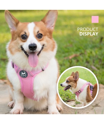 PoyPet Reflective Soft Breathable Mesh Dog Harness (Light Pink) PoyPet Reflective Soft Breathable Mesh Dog Harness (Light Pink)