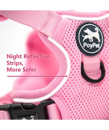 PoyPet Reflective Soft Breathable Mesh Dog Harness (Light Pink) PoyPet Reflective Soft Breathable Mesh Dog Harness (Light Pink)