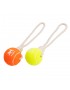 PoyPet Dog Training Ball with Rope ,Dog Rope Toys Ball with Handle for Training(Orange & Yellow)