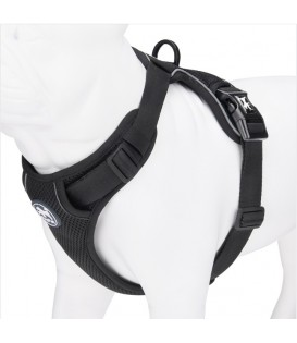 PoyPet  Reflective Soft Breathable Mesh Dog Harness (Black)