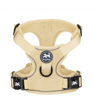 PoyPet Reflective Soft Breathable Mesh Dog Harness (Khaki) PoyPet Reflective Soft Breathable Mesh Dog Harness (Khaki)